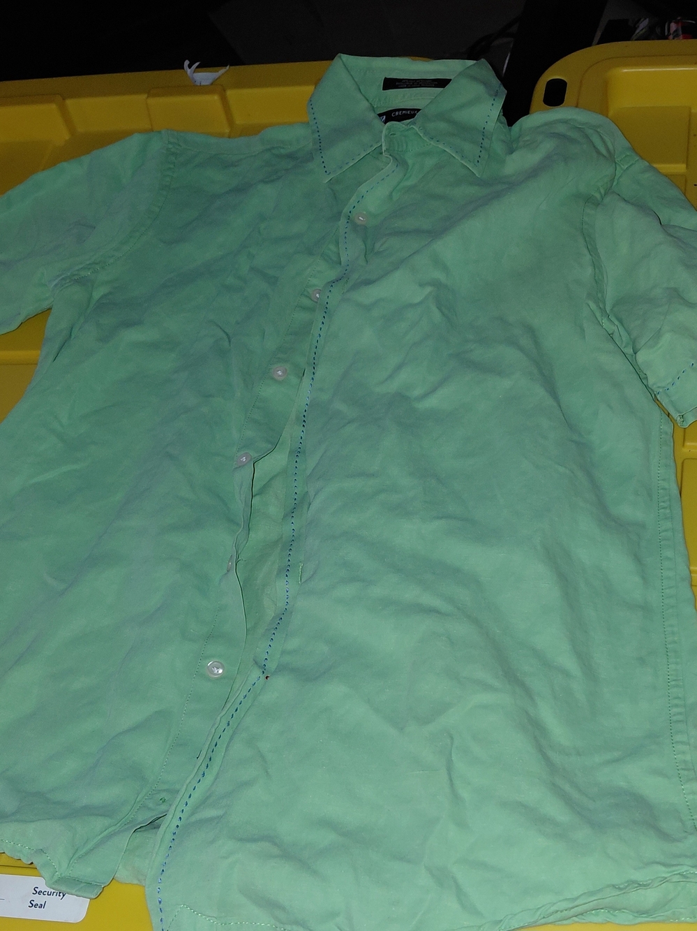 Cremieux Mint Green Short Sleeve Shirt